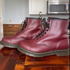 1460 Cherry Red Dr. Martens Lace Up Boots